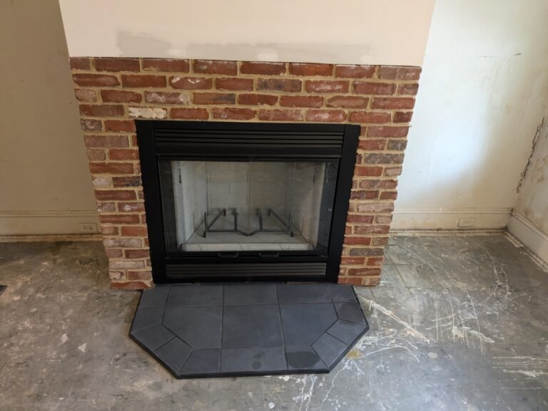 brick fireplace surround York PA